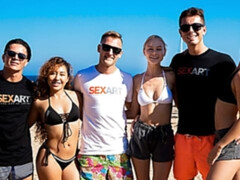 Arsch, Blondine, Blasen, Frau frau mann, Hardcore, Zierlich, Jungendliche (18+), Flotter dreier