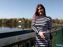 Américain, Sucer une bite, Robe, Faciale, Pov, Public, Chatte, Avaler