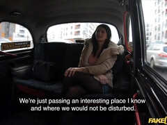 George Uhl fucks slim-bodied brunette in his car