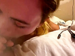 Paar, Schwanz, Fingern, Hd, Reif, Muschi, Ablutschen, Nass