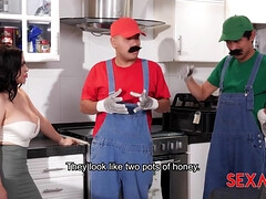 デカ尻, フェラチオ, 茶髪の, 口内発射, ハードコア, 母, オッパイの, 妻