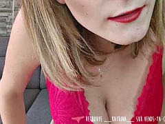 緊縛, デカパイ, フェムドム, フランス人, 手コキする, パンティ, オッパイの, 妻