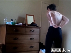 素人, お尻, パンティ, 現実, のぞき