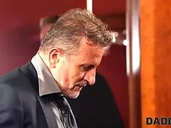 Grote kont, Grote mammen, Bruinharig, Man die toekijkt, Daddy, Zwart, Vriendin, Interraciaal