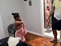 素人, デカチン, デカパイ, バイセクシャル, 浮気する, バック, レズビアン, オッパイの