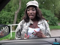 Lieveling, Zwart, Pijpbeurt, Auto, Diep in de keel, Interraciaal, Openbaar