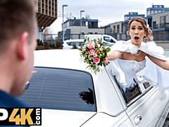 Novia, Morena, Coche, Engañando, Hd, Pov, Medias largas, Boda