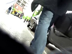 Real dutch raven whore gives handjob and blowjob