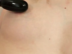 Blond, Seksspeelgoed, Masturbatie, Geschoren, Tieten likken, Speelgoed, Vibrator