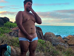 Enthousiasteling, Mooie dikke vrouwen, Strand, Homo, Harig, Masturbatie, Spier, Openbaar