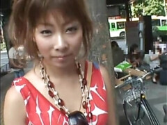 Exotic Japanese whore in Hottest Outdoor, Public JAV clip