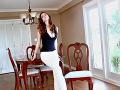 Shay Laren -Takes her white pants off for you