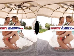 アメリカ人, デカパイ, ブロンド, フェラチオ, 巨乳な, 淫乱熟女, シャワー, オッパイの