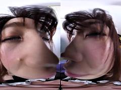 3d, アジア人, 美女, フェラチオ, 日本人, メイド, ハメ撮り, 現実