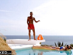 Verga grande, Negro, Rubia, Garganta profunda, Polla, Corridas faciales, Lencería, Montar