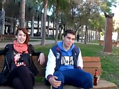 18, 素人, フェラチオ, 茶髪の, イく瞬間, バック, 現実, スペイン人