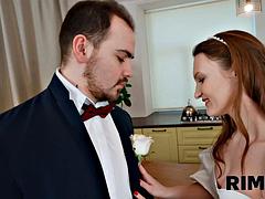 Olivia Westsuns Ass Rimmed in Hardcore Bride Threesome