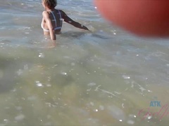 Arsch, Bikini, Fingern, Orgasmus, Im freien, Öffentlich, Muschi, Nass