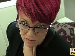 Redhead british sub roughly fucked