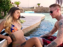 Nana, Grosse bite, Noire, Sucer une bite, Hard, Hd, Maman, Piscine