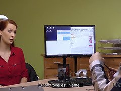 Vorstellungsgespräch, Grosse titten, Hd, Milf, Mutti, Rotschopf, Stiefmutter, Ablutschen