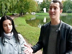 18, フェラチオ, 茶髪の, 浮気する, チン, お金, ロシア人, ティーン