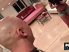 In den arsch, Grosser schwanz, Blondine, Blasen, Schwanz, Lecken, Pov, Muschi