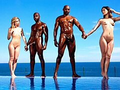 デカ尻, デカチン, デカパイ, フェラチオ, 茶髪の, バック, フォアサム, ティーン