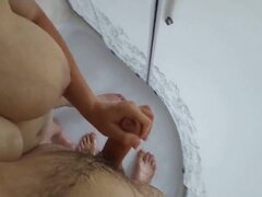 Verga grande, Tetas grandes, Alemán, Pajear, Pajearse, Maduro, Tetas naturales, Tetas
