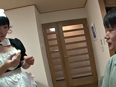 Asiatisch, Schönheit, Japanische massage, Hausmädchen, Masturbation, Solo