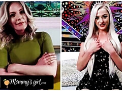 デカ尻, ブロンド, Hd, レズビアン, オナニー, 母, ティーン, オッパイの