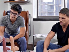 Men - Roman Todd Offers Aiden Ward Some Help With Dildo Review Video And Tests Toys