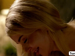 Hot TS Gracie Jane sucks and rides boyfriends dick