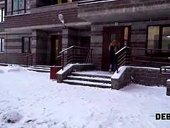 Enthousiasteling, Huisgemaakt, Gezichtspunt, Kut duiken, Realiteit, Roodharige vrouw, Ruw, Russisch