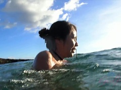 素人, ビキニ, 露出狂, オーガズム, ピアス, ハメ撮り, おもちゃ, バイブレーター