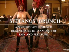 緊縛, ボンデージ, 女, 陵辱, お仕置き, ラフ, 奴隷, 三人