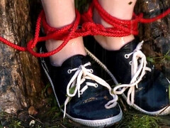 Lieveling, Grote mammen, Gebondenheid, Rondborstig, Natuurlijke tieten, Buiten, Alleen, Tieten likken