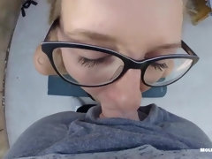 Enthousiasteling, Grote kont, Stel, Sperma shot, Natuurlijke tieten, Gezichtspunt, Realiteit, Tiener