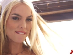 ブロンド, フェラチオ, イく瞬間, 下着, 看護婦, ストッキング