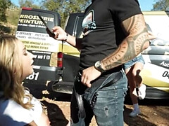 Leie, In den arsch, Sperma im mund, Französisch, Gruppe, Hardcore, Hd, Im freien