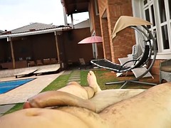 アナル, ラティーナ, アウトドア, シーメール, フェラする