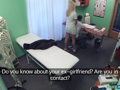 Amateur, Sucer une bite, Médecin, Doigter, Branlette thaïlandaise, Léchez, Bureau, Chatte