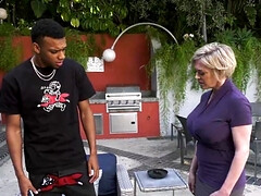 イく瞬間, チン, ダブル開発, 異人種間, 熟年アナル, 天然, 穴開きパンティ, ストッキング