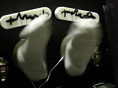 SakuraKoneko Tickled in the stocks - 4