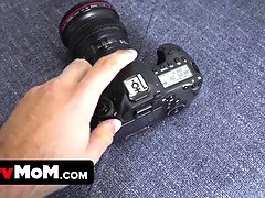 Sensual Plump Stepmom Wants To Become A Pornstar And Will Use Stepson's Help To Take Nude Photos