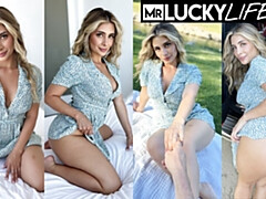 Gros cul, Gros seins, Blonde, Sucer une bite, En levrette, Fille latino, De plein air, Nénés