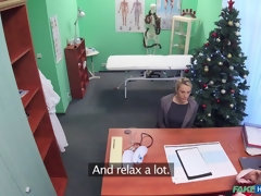 Amateur, Médecin, Doigter, Léchez, Bureau, Chatte, Uniforme, Voyeur