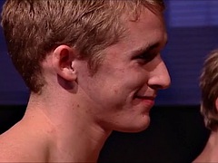 アナル, フェラチオ, 捕まる, グループ, 筋肉, オフィス, ポリス, 三人