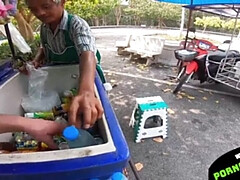 Sucer une bite, Queue, Hard, De plein air, Chatte, Rousse roux, Rasée, Thaïlandaise