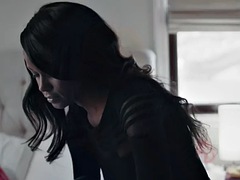 69, デカパイ, 黒人, カップル, エロティック, 指いじり, レズビアン, 魅力的